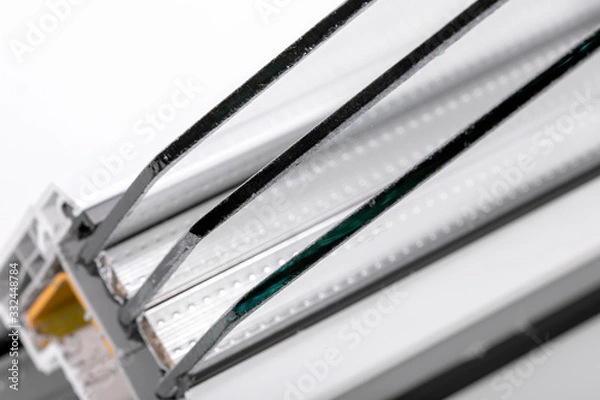 Obraz Plastic window profile with triple glazing
