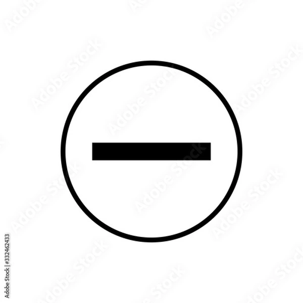 Fototapeta Different icons of signs and symbols. For phones, mobile and laptops. Vector illustration
