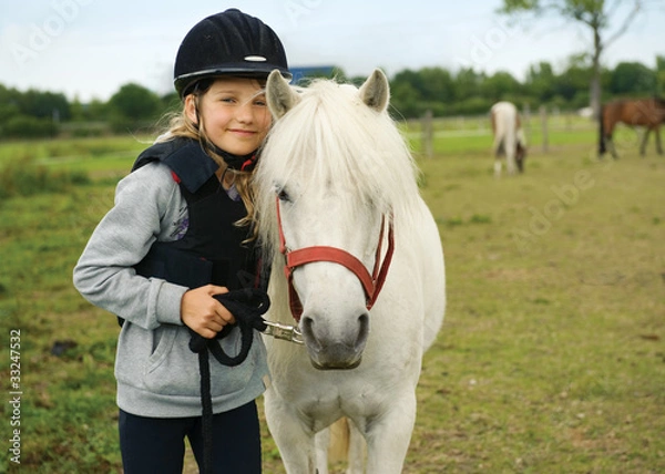 Obraz Mädchen mit pony