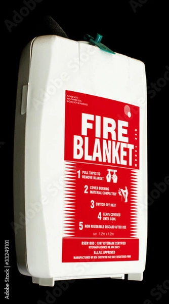 Fototapeta A fire blanket