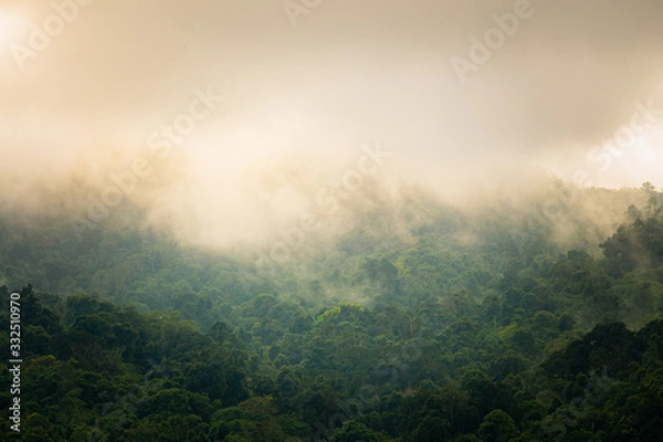 Fototapeta Amazing perfact landscap nature mountain and suset