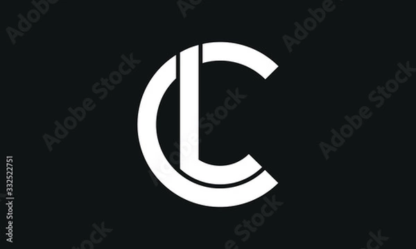 Obraz C , L , LC , CL letter logo design and monogram logo