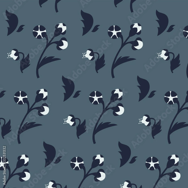 Fototapeta Vector floral seamless pattern