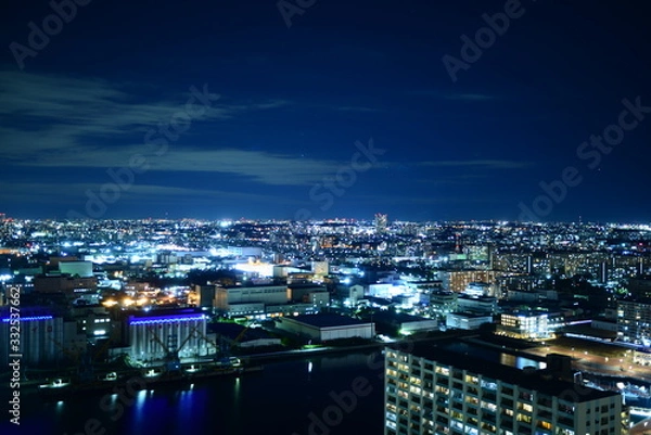 Obraz 千葉のビル夜景