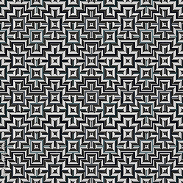 Fototapeta Chakana inca crosses seamless pattern. Ethnic embroidery print. Ornamental folk wallpaper. Native american ornament