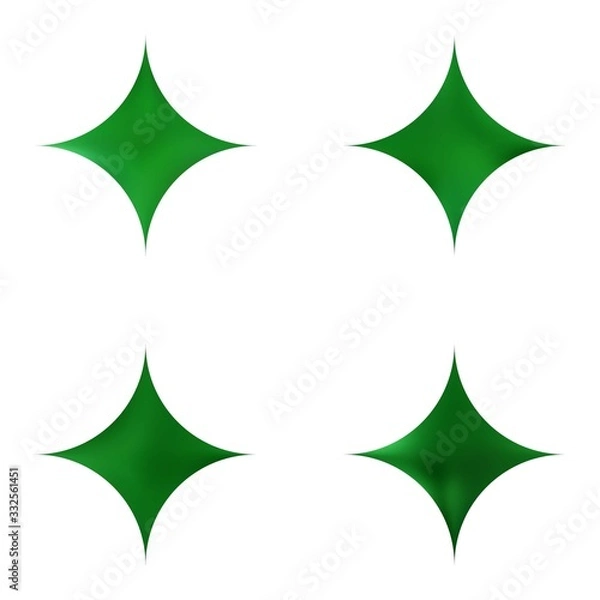 Fototapeta Kit of diamond-shaped gradient backgrounds.