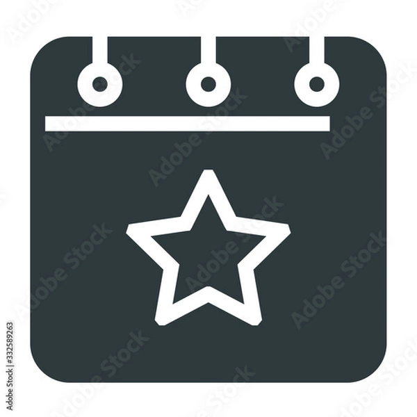 Fototapeta calendar black on white background