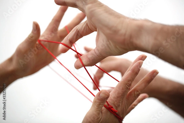 Fototapeta Ręka i nić