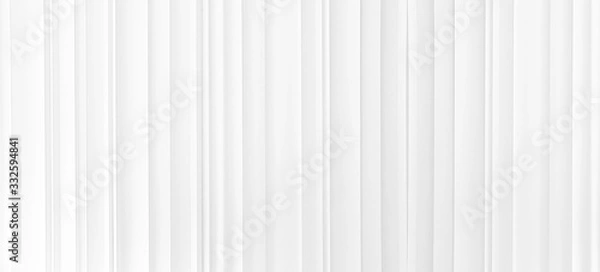 Fototapeta white wall background, stripe pattern, gray line background with copy space