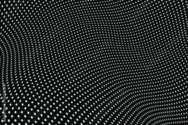 Fototapeta Abstract halftone vector background. Dots illustration.