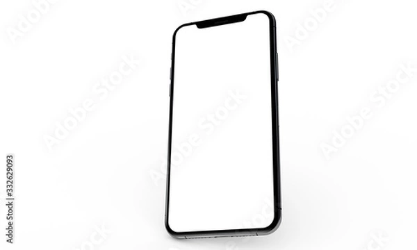 Fototapeta smartphone mobile in 3d mockup