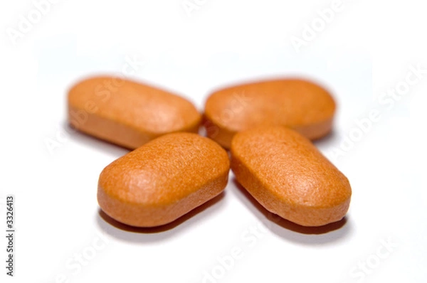 Obraz four vitamin c tablets
