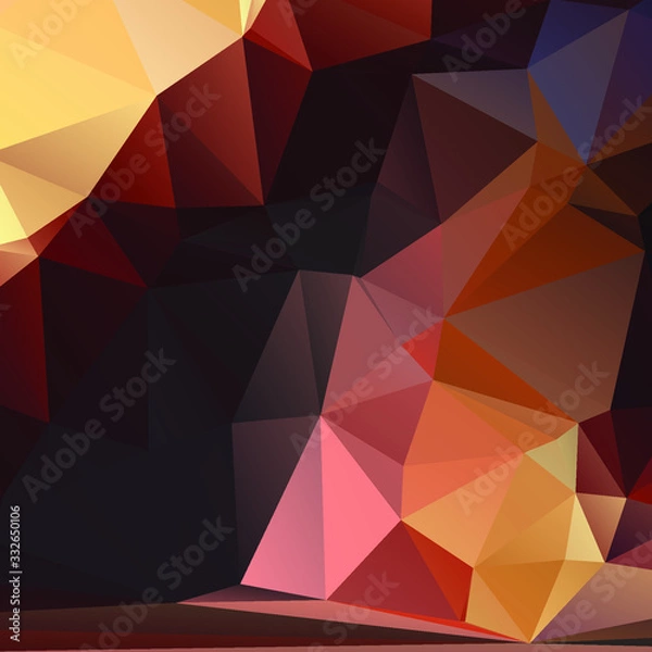 Fototapeta Abstract Color Polygon Background Design, Abstract Geometric Origami Style With Gradient
