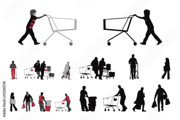 Obraz shopper collection, two color versions