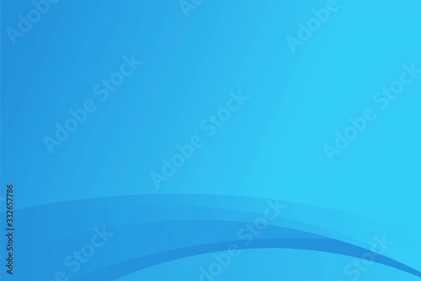 Fototapeta Abstract Fresh Blue Wave Background Design Template Vector
