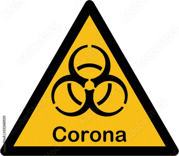 Obraz Biogefährdung - isoliert - Corona