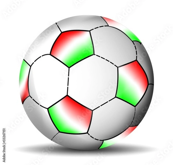 Obraz Italian soccer ball, vector