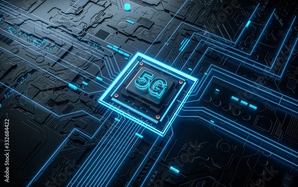 Obraz Technology chip