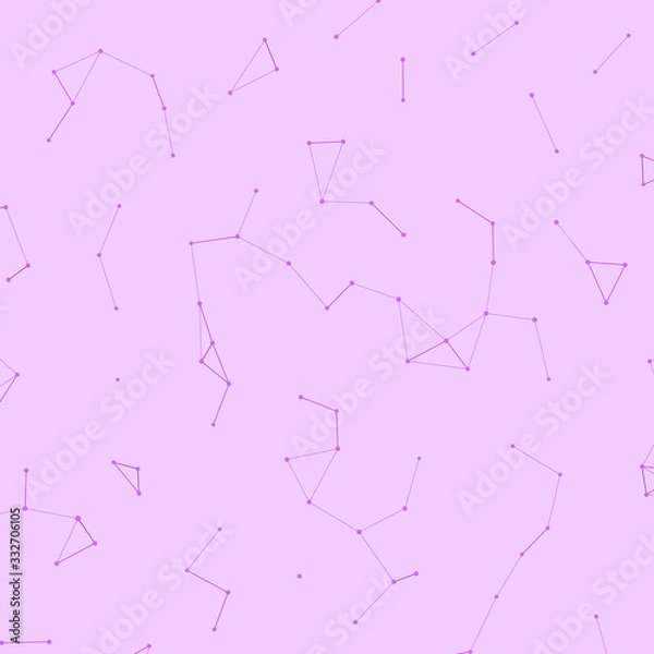 Fototapeta Network Mesh Procedural Art background illustration