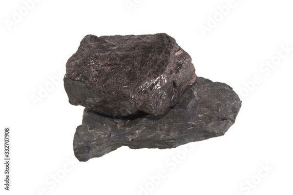 Obraz coal isolated on white background
