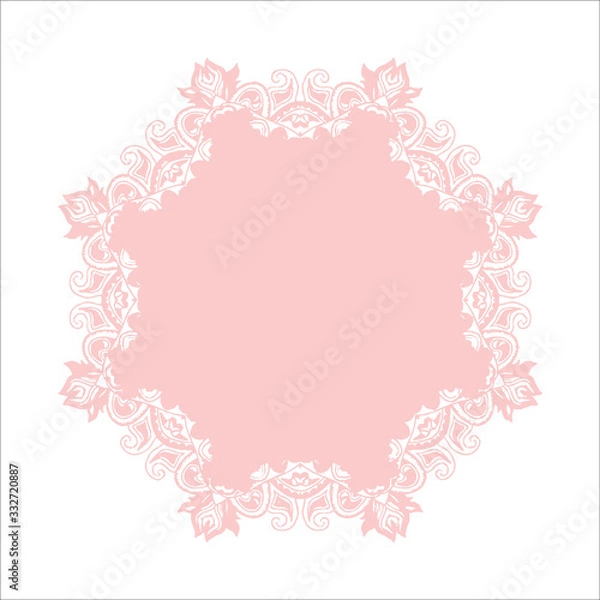 Obraz Vector abstract lacy frame.