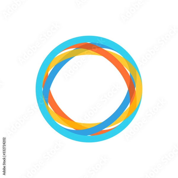 Obraz Unique circle logo, illustration, vector