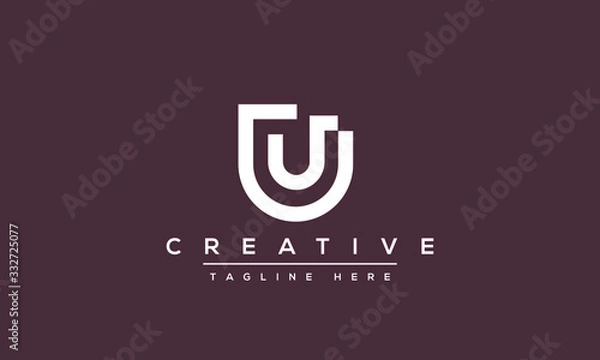 Fototapeta Modern creative letter U Logo Design. U UU icon initials based Monogram and Letters in vector.