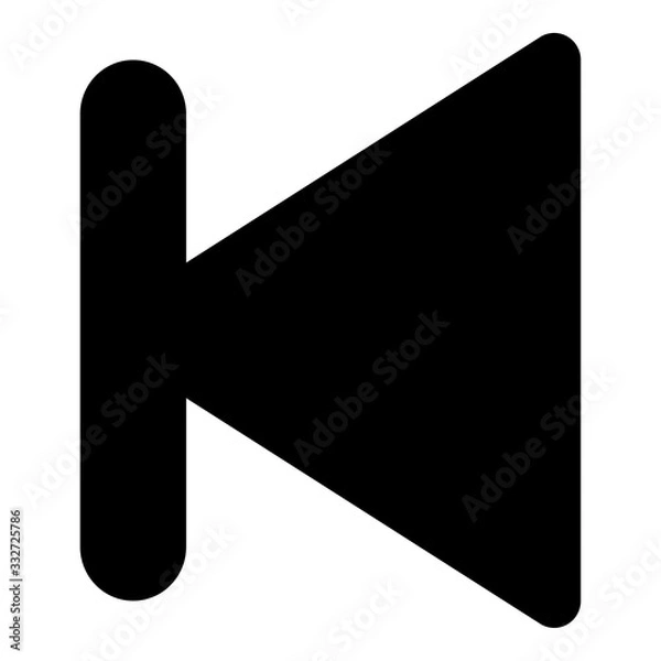 Obraz Unique previous icon,  illustration, vector