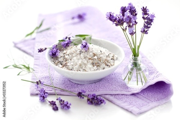 Obraz lavender bath salt