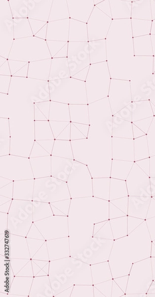 Fototapeta Network Mesh Procedural Art background illustration