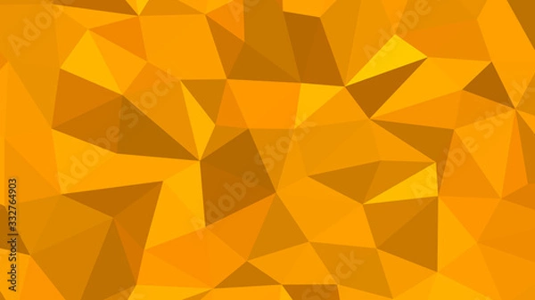 Fototapeta Abstract polygonal background, Orange geometric vector