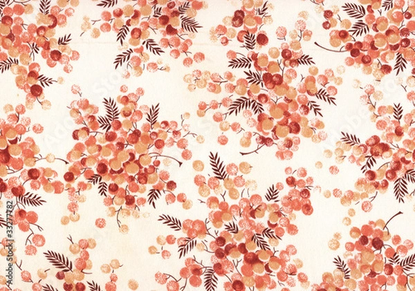 Obraz Textile aux bouquets.