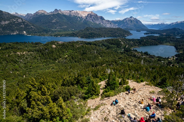 Obraz Landscape with mountains and lake