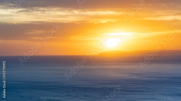 Fototapeta sunset over Catalina Island