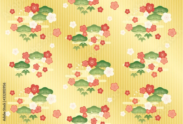 Fototapeta 和柄　松竹梅