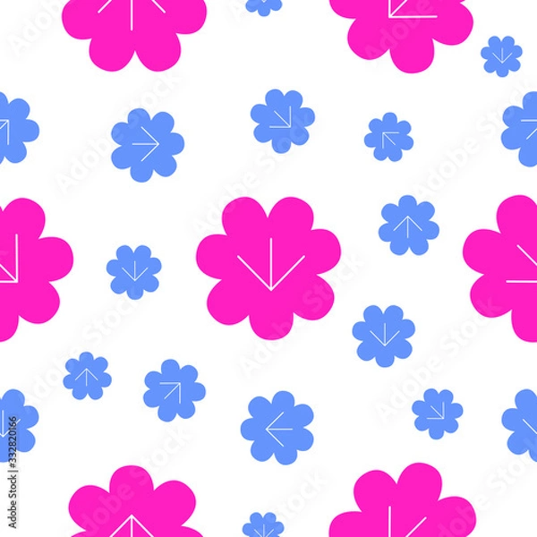 Obraz Pink Blue Lotus Repeat Patterns