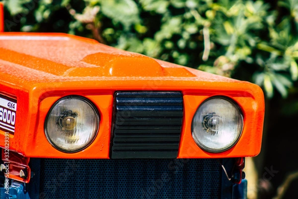 Obraz closeup of a tractor
