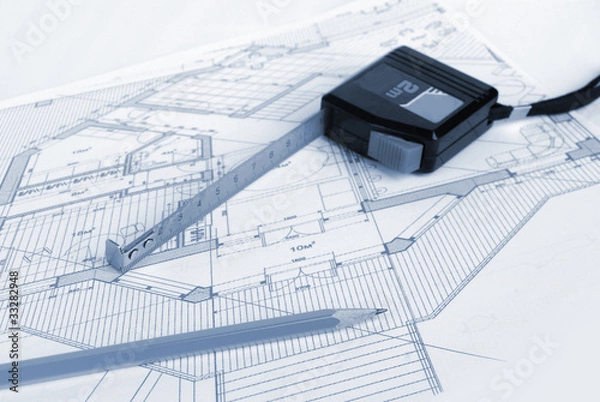 Fototapeta Blueprint