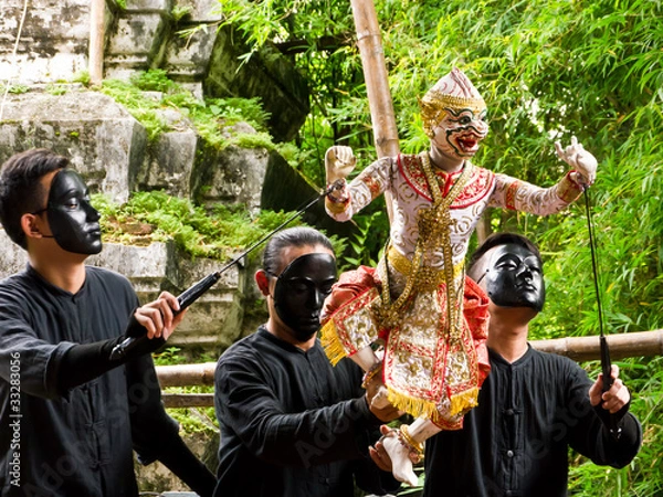 Obraz Hand-working art puppet on show