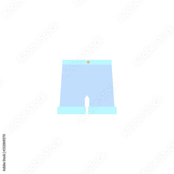Fototapeta wool short jeans on white background
