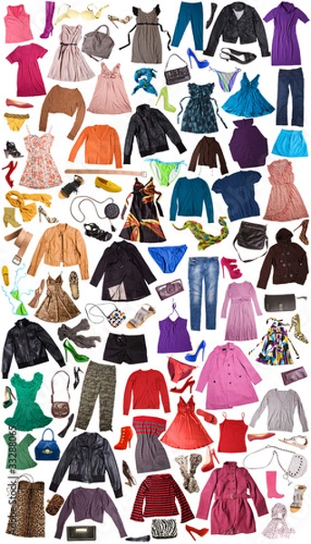 Obraz Ubrania - tło modowe