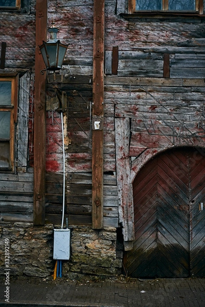 Obraz Tallinn, Estonia December 7, 2019 Winter season medieval streets and old town architecture of Estonian capital
