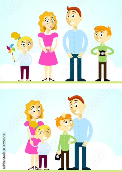 Fototapeta Family time - vector