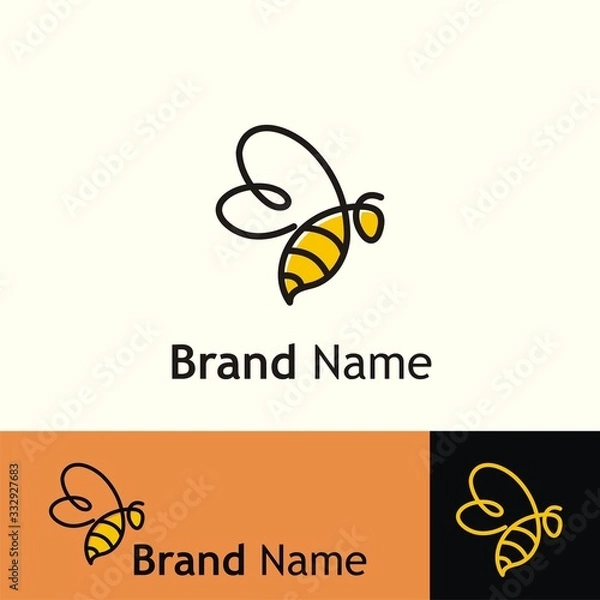 Obraz Bee Logo Concept