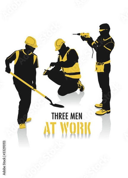 Fototapeta Men at work