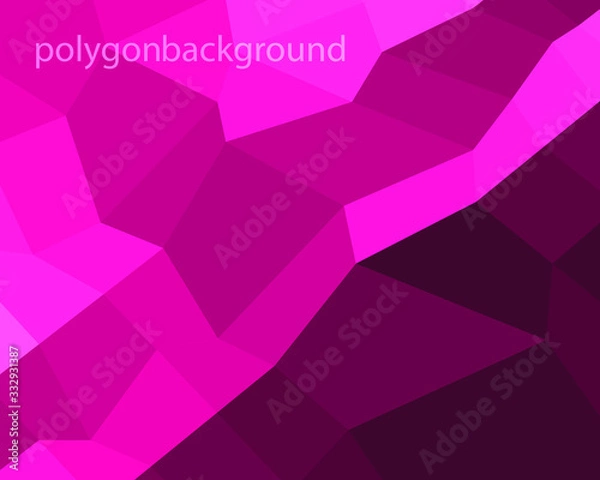Obraz background Vector illustration polygonpink