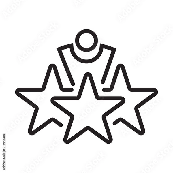 Fototapeta Work experience icon for apps or website