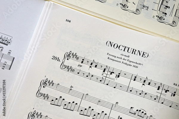 Obraz Partition nocturne CHOPIN02