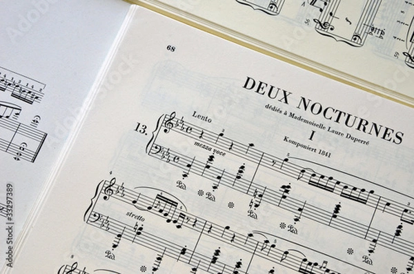 Obraz Partition Nocturne CHOPIN01