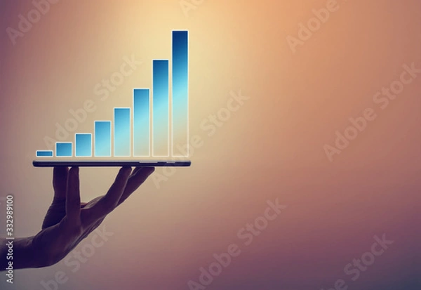 Obraz Economic Growth Blocks